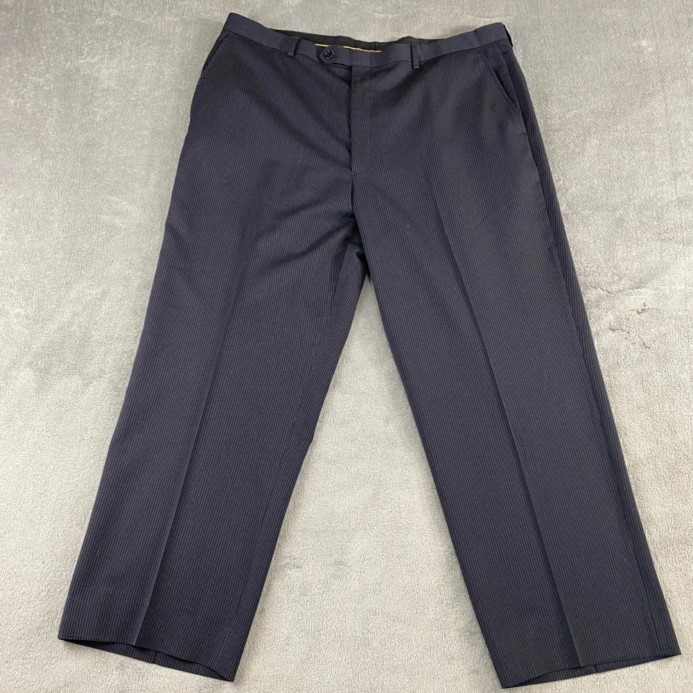 Jones New York Collection Men's L‎ 48 Pinstripe Wool Suit Jacket and Pants Set